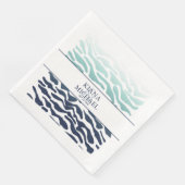 Blue Wave Wedding ID836 Serviette (Ecke)