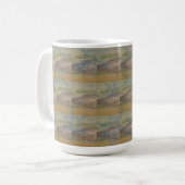 Blue waves and snowflakes on the Seashore Kaffeetasse (Vorderseite Links)