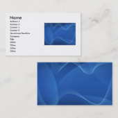 Blue Waves Business Card Visitenkarte (Vorne/Hinten)