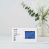 Blue Waves Business Card Visitenkarte (Stehend Vorderseite)