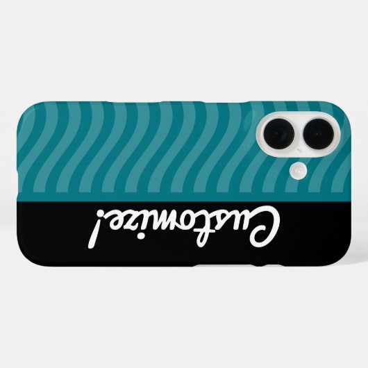 Blue Waves Case-Mate iPhone Hülle (Rückseite (Horizontal))