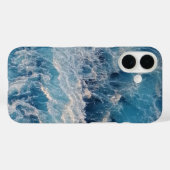 Blue Waves Case-Mate iPhone Hülle (Rückseite (Horizontal))