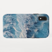 Blue Waves Case-Mate iPhone Hülle (Rückseite (Horizontal))