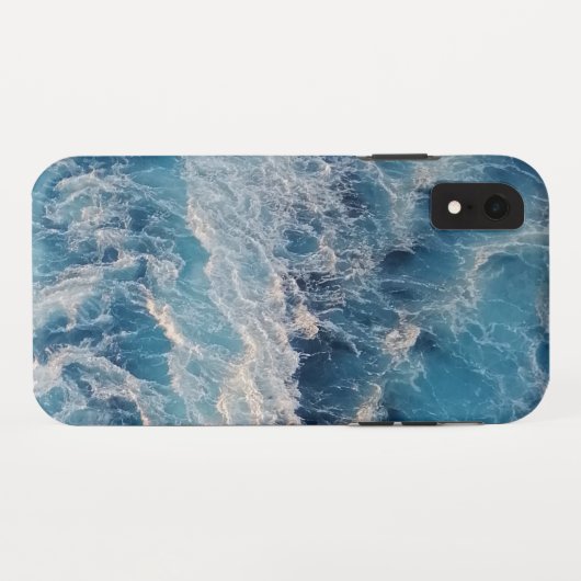 Blue Waves Case-Mate iPhone Hülle (Rückseite (Horizontal))