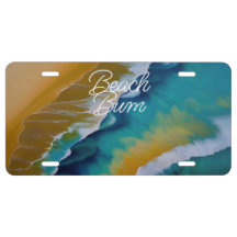 Blue Waves Crashing am Sandy Beach