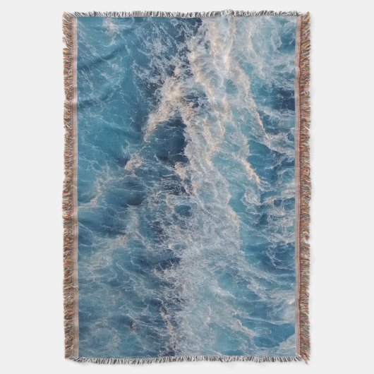 Blue Waves Decke (Vorderseite Vertikal)