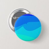 Blue Waves Design Button/ Button (Vorne & Hinten)