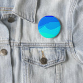 Blue Waves Design Button/ Button (Beispiel)