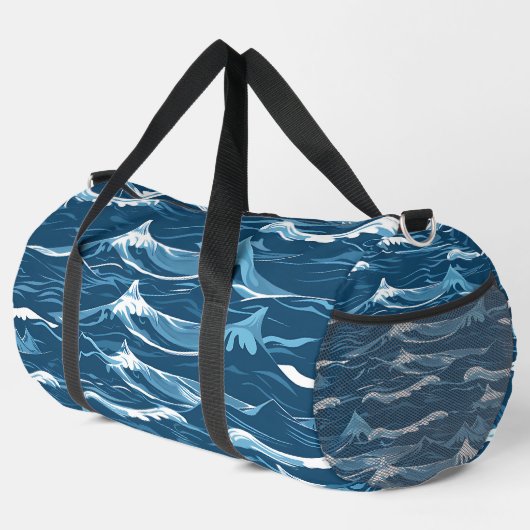 Blue Waves Duffle Bag (Rechte Ecke)