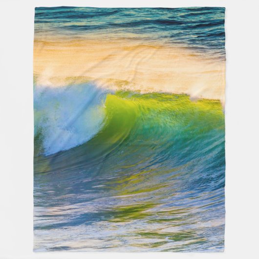 Blue Waves Fleecedecke (Vorderseite)