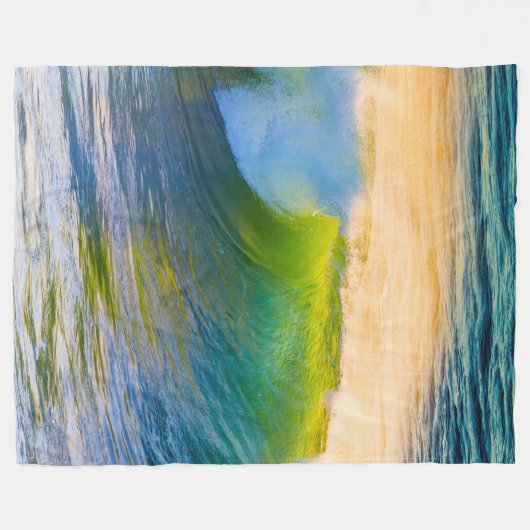 Blue Waves Fleecedecke (Vorderseite (Horizontal))