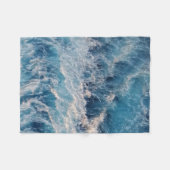 Blue Waves Fleecedecke (Vorderseite (Horizontal))