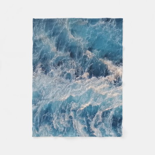 Blue Waves Fleecedecke (Vorderseite)