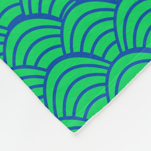 Blue Waves Fleecedecke (Ecke)