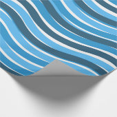 Blue Waves Geschenkpapier (Ecke)
