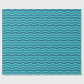 Blue Waves Geschenkpapier (Flach)