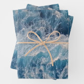 Blue Waves Geschenkpapier Set (Beispiel)