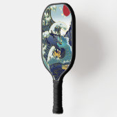 Blue Waves Green Dragon Red Sun Pickleball Paddle (Links)