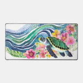 Blue Waves & Happy Whales Schreibtischunterlage (Vorderseite)