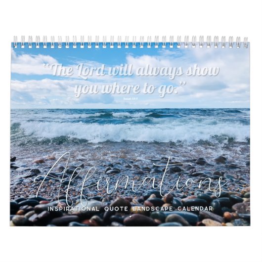 Blue Waves Inspiriere Zitatsfotografie-Kalender Kalender (Titelbild)