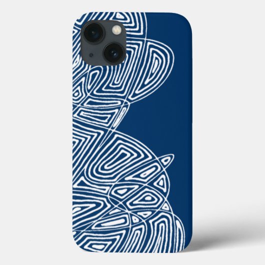 Blue Waves iPhone Case (Rückseite)