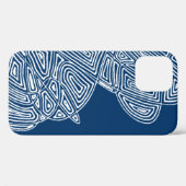 Blue Waves iPhone Case (Rückseite (Horizontal))
