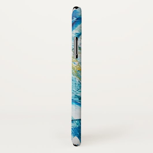 Blue Waves iPhone X Case (Hinten/Rechts)