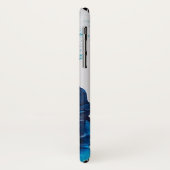 Blue Waves iPhone X Case (Hinten/Links)