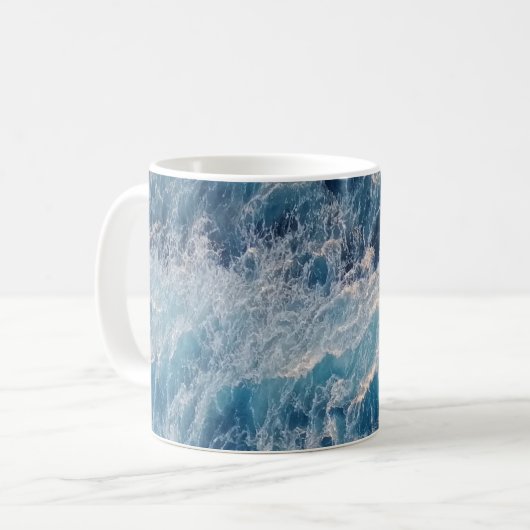 Blue Waves Kaffeetasse (Vorderseite Links)