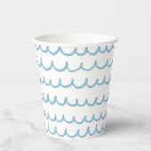 Blue Waves | Kinderdusche oder Beach Party Pappbecher (Vorderseite)