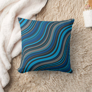 Blue Waves Kissen