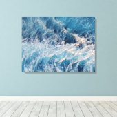 Blue Waves Leinwanddruck (Insitu (Holzboden))