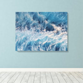 Blue Waves Leinwanddruck