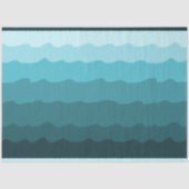 Blue Waves Minimal Beach Vibes Decoupage Seidenpapier (Vorderseite)