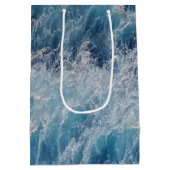 Blue Waves Mittlere Geschenktüte (Rückseite)