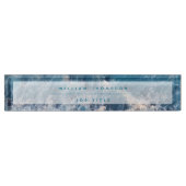 Blue Waves Namensplakette (Vorderseite)