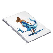 Blue Waves Ocean Girl Notizblock (Rechte Seite)