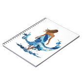 Blue Waves Ocean Girl Notizblock (Linke Seite)