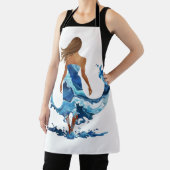 Blue Waves Ocean Girl Schürze (InSitu)