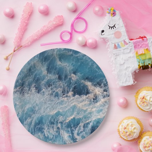 Blue Waves Pappteller (Party)