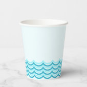 Blue Waves Party Cup Pappbecher (Rückseite)