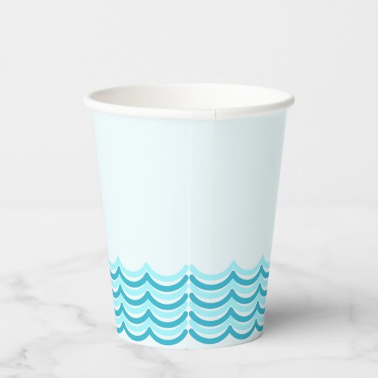 Blue Waves Party Cup Pappbecher (Rechts)
