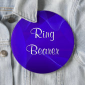 Blue Waves Ring Bearer Button (Beispiel)