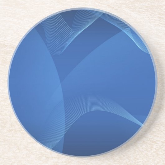Blue Waves Sandstone Untersetzer (Vorne)