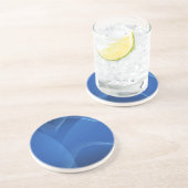 Blue Waves Sandstone Untersetzer (Seite)