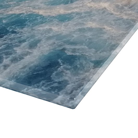 Blue Waves Schneidebrett (Ecke)