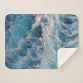 Blue Waves Sherpadecke (Vorderseite (Horizontal))