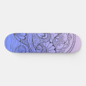 blue waves skateboard (Horizontal)
