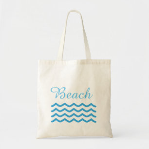 Blue Waves Summer Beach Tragetasche