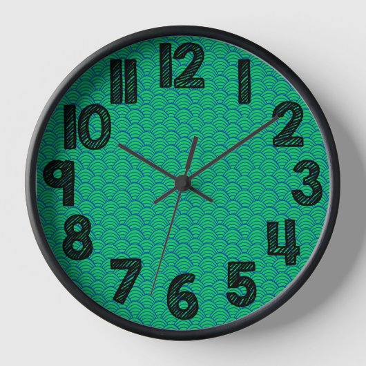Blue Waves Uhr (Vorderseite)